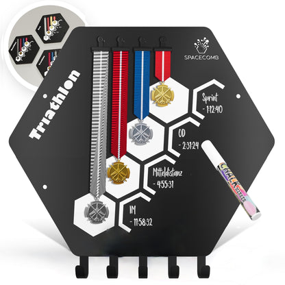 Medaillenhalter Bestzeiten inkl. 5 Haken