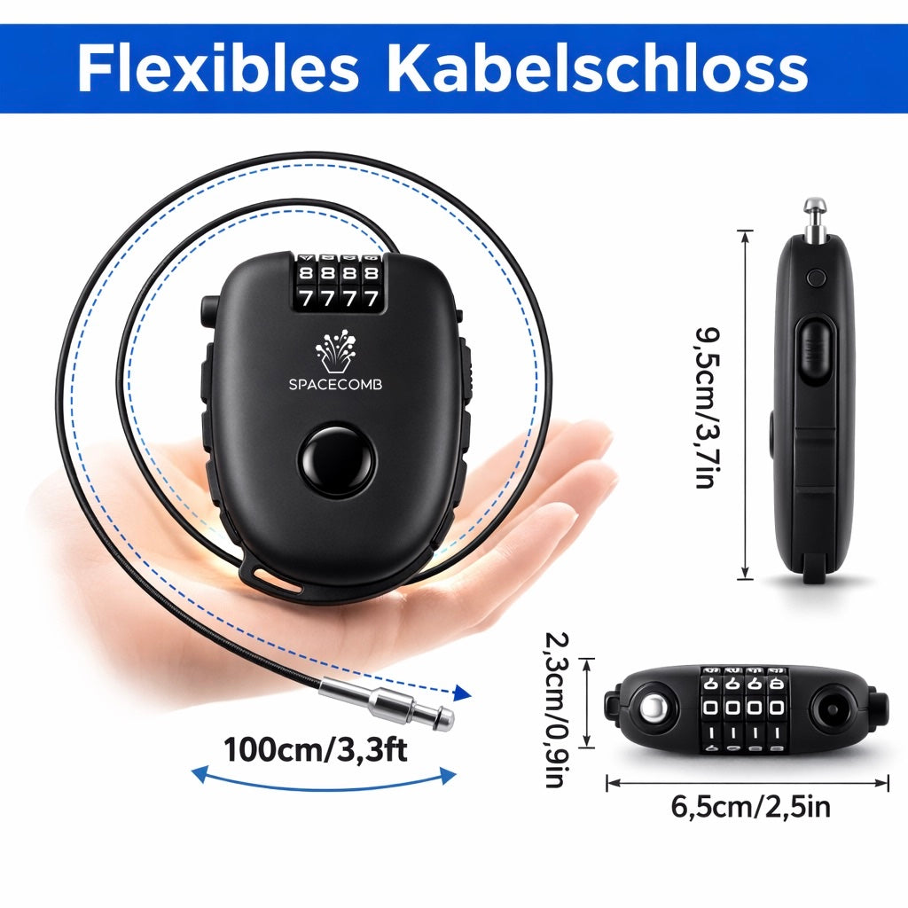 Flexibles Kabelschloss