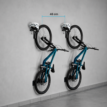 Schwenkbare Fahrradhalterung mit Helmhalter