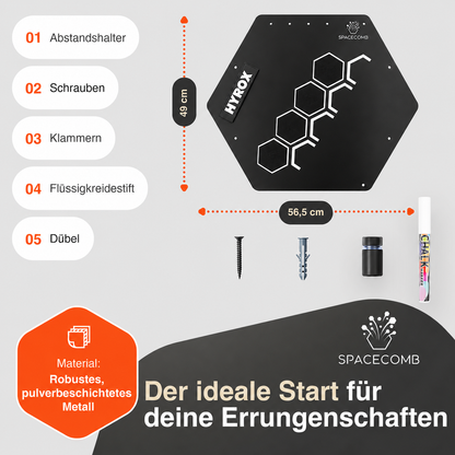 Medaillenhalter Bestzeiten inkl. 5 Haken